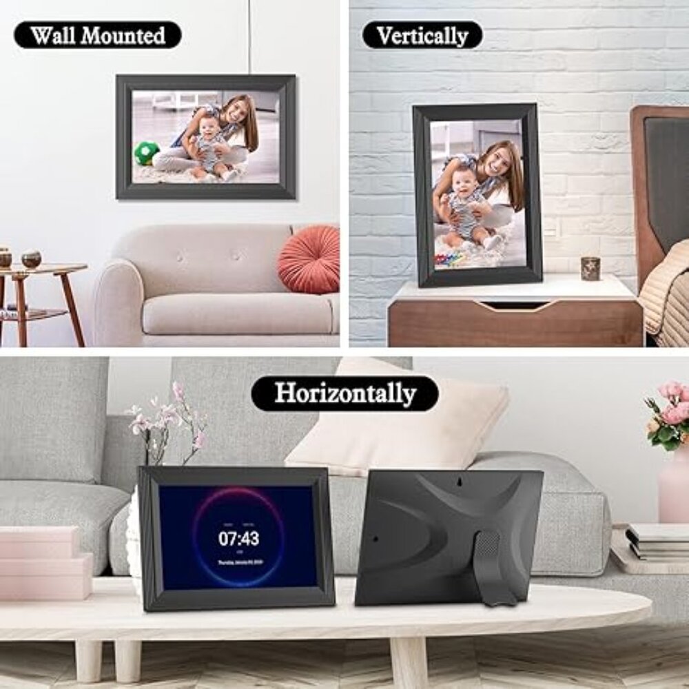 SAMMIX Digital Picture Frame WiFi Digital Photo Frame, 10.1 Inch - Picture 6 of 6